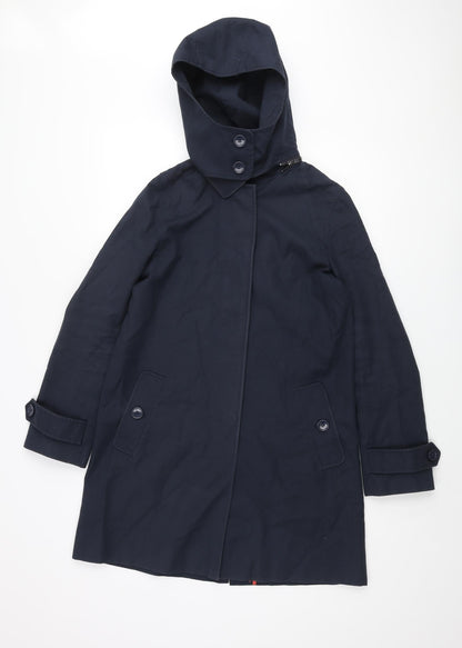 Womens UK Size 10 French Connection Blue Trench Coat