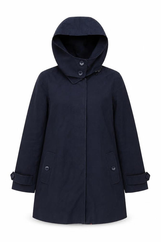 Womens UK Size 10 French Connection Blue Trench Coat