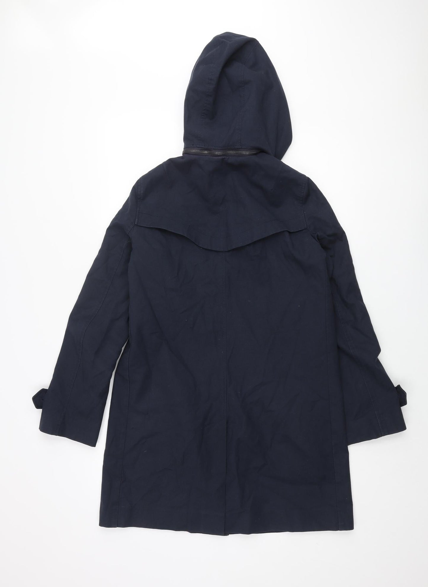 Womens UK Size 10 French Connection Blue Trench Coat