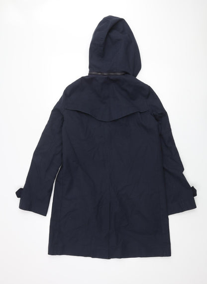 Womens UK Size 10 French Connection Blue Trench Coat