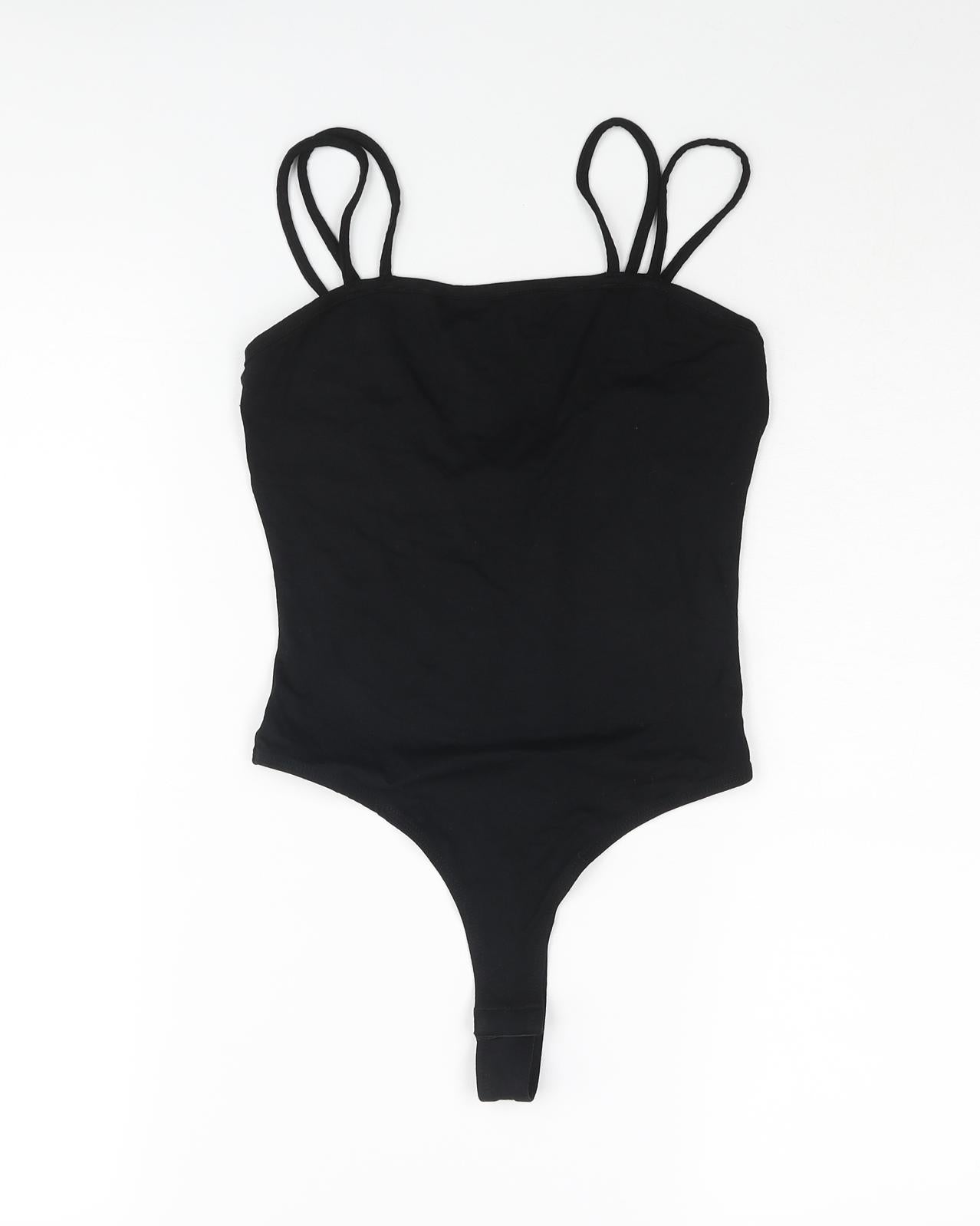 Womens UK Size 8 ASOS One-Piece Black Bodysuit