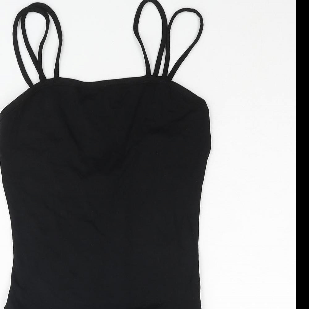 Womens UK Size 8 ASOS One-Piece Black Bodysuit