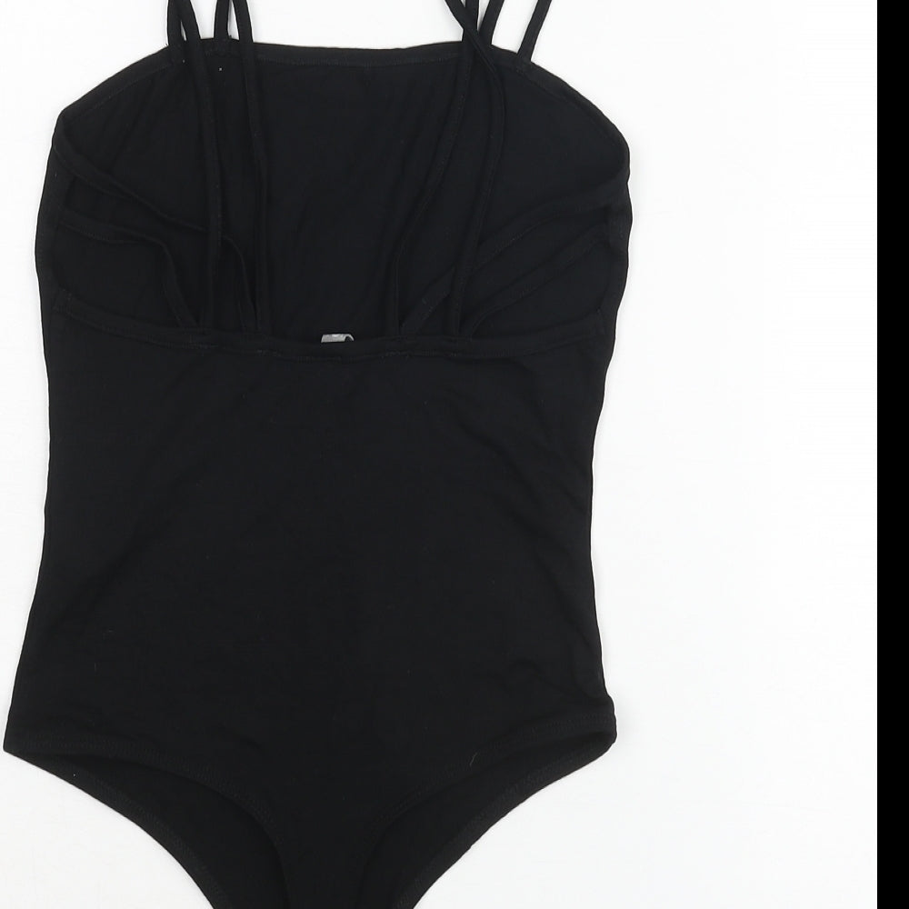 Womens UK Size 8 ASOS One-Piece Black Bodysuit
