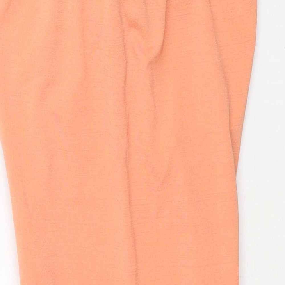 Boohoo Womens Pink Polyester Mini Size 8 Sweetheart Pullover - Rouched Knot Detail