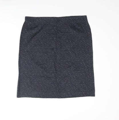 Pinns Womens Blue Polyester Straight & Pencil Skirt Size 16