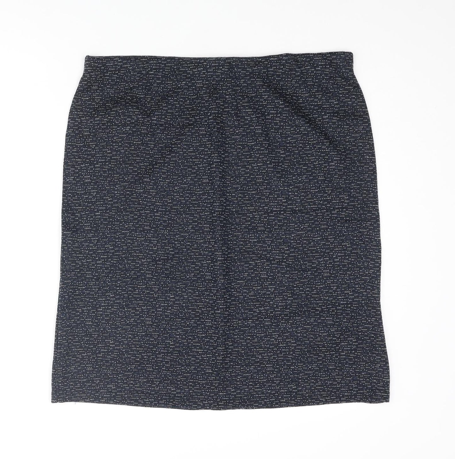 Pinns Womens Blue Polyester Straight & Pencil Skirt Size 16