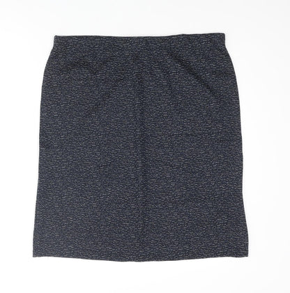 Pinns Womens Blue Polyester Straight & Pencil Skirt Size 16