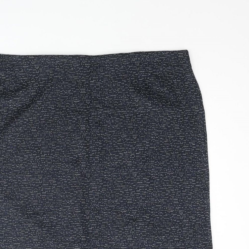 Pinns Womens Blue Polyester Straight & Pencil Skirt Size 16