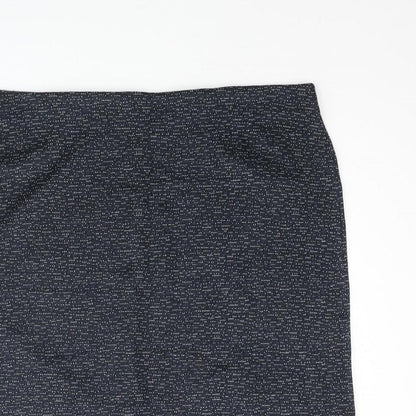 Pinns Womens Blue Polyester Straight & Pencil Skirt Size 16