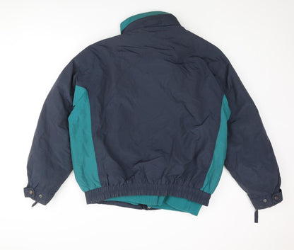 Mens UK Size L Casual Club Blue Rain Coat