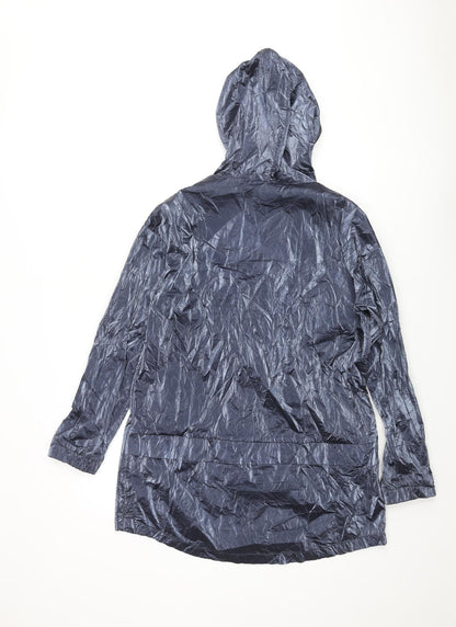 Womens UK Size 12 James Lakeland Blue Rain Coat