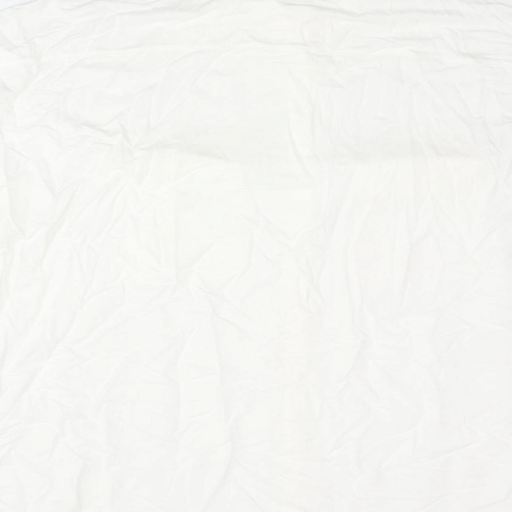 Womens UK Size 22 Marks and Spencer White Basic Button-Up
