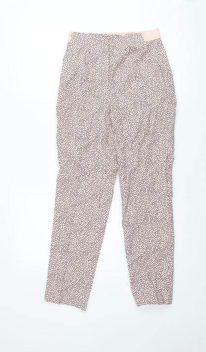 Womens UK Size 8 Marks and Spencer Regular Fit  Pink Trousers