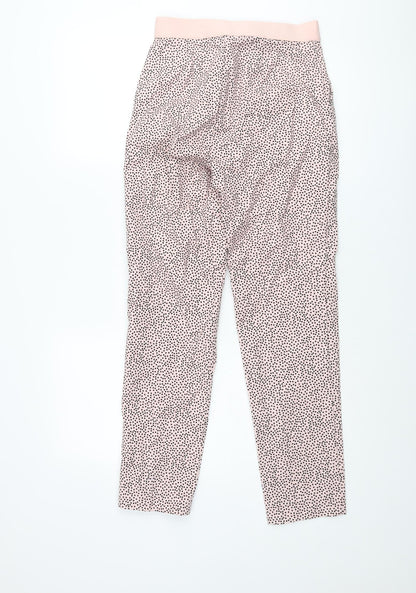 Womens UK Size 8 Marks and Spencer Regular Fit  Pink Trousers
