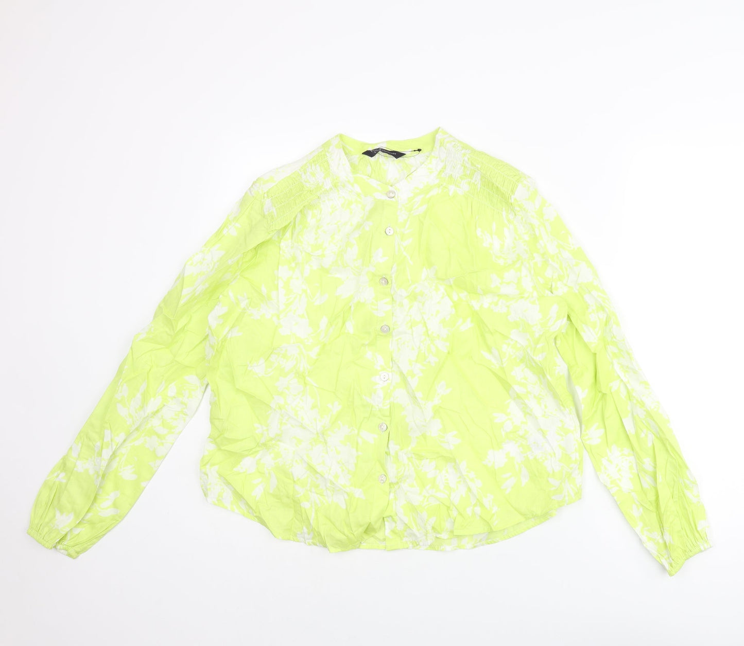Womens UK Size 8 Marks and Spencer Green Basic Blouse