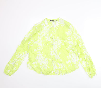 Womens UK Size 8 Marks and Spencer Green Basic Blouse