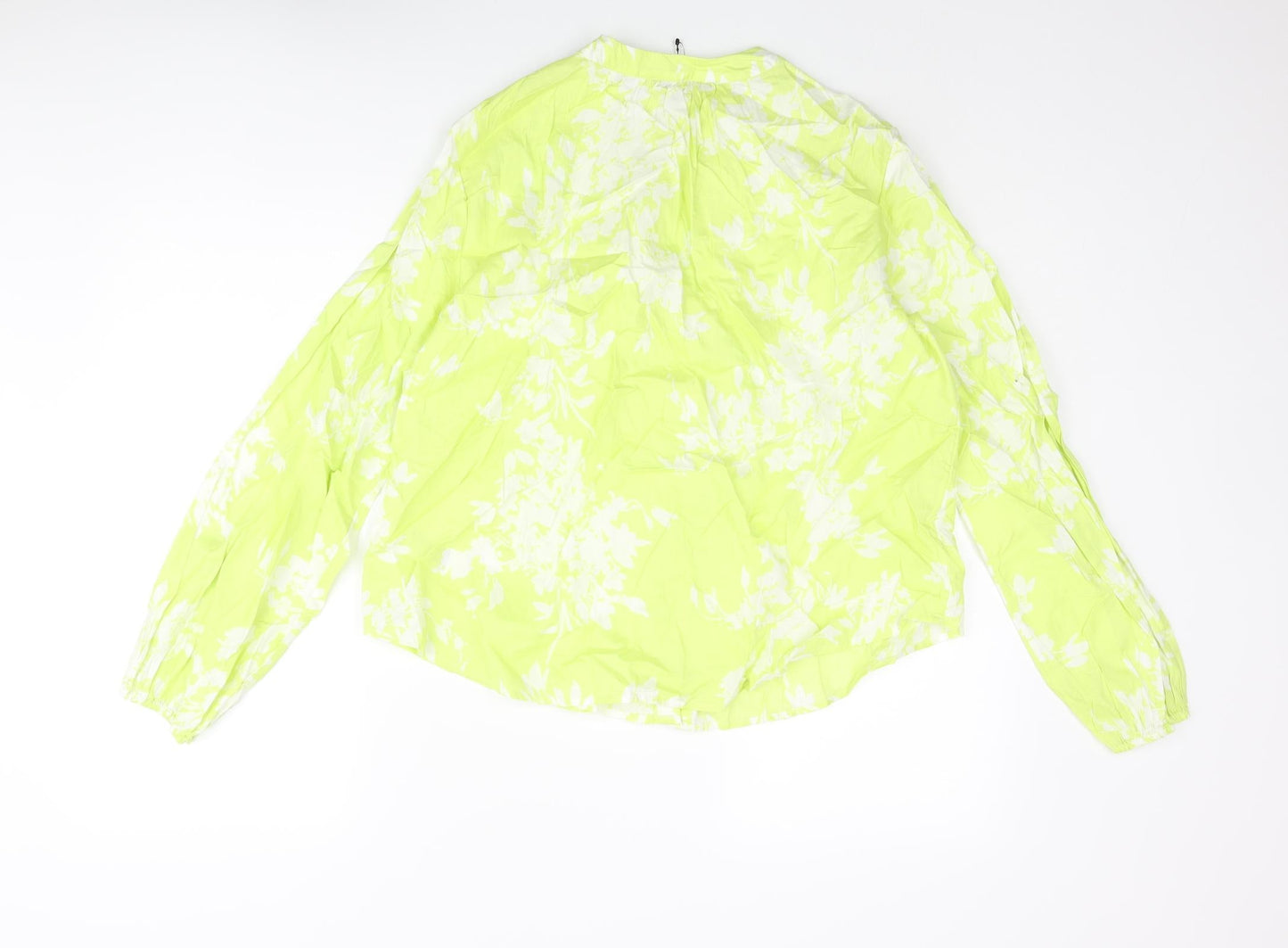 Womens UK Size 8 Marks and Spencer Green Basic Blouse