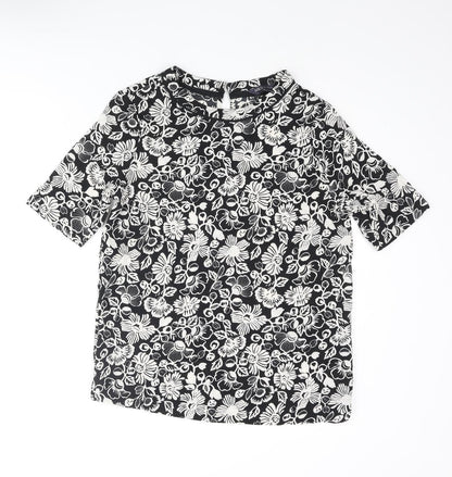 Womens UK Size 8 Marks and Spencer Black Basic Blouse