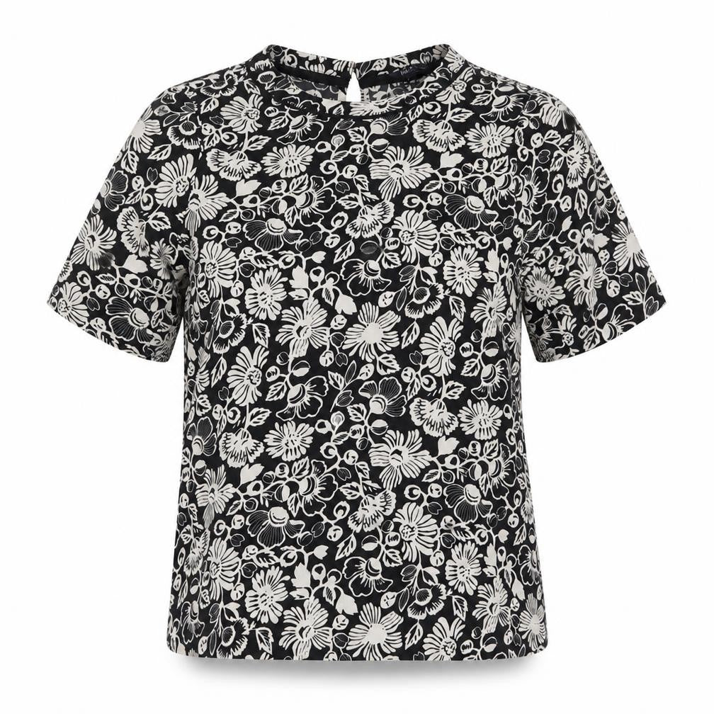 Womens UK Size 8 Marks and Spencer Black Basic Blouse