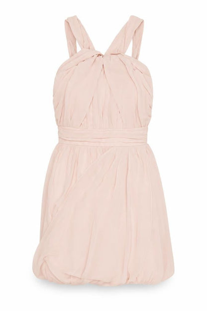 ASOS Womens Pink Polyester Mini Size 8 Halter Zip
