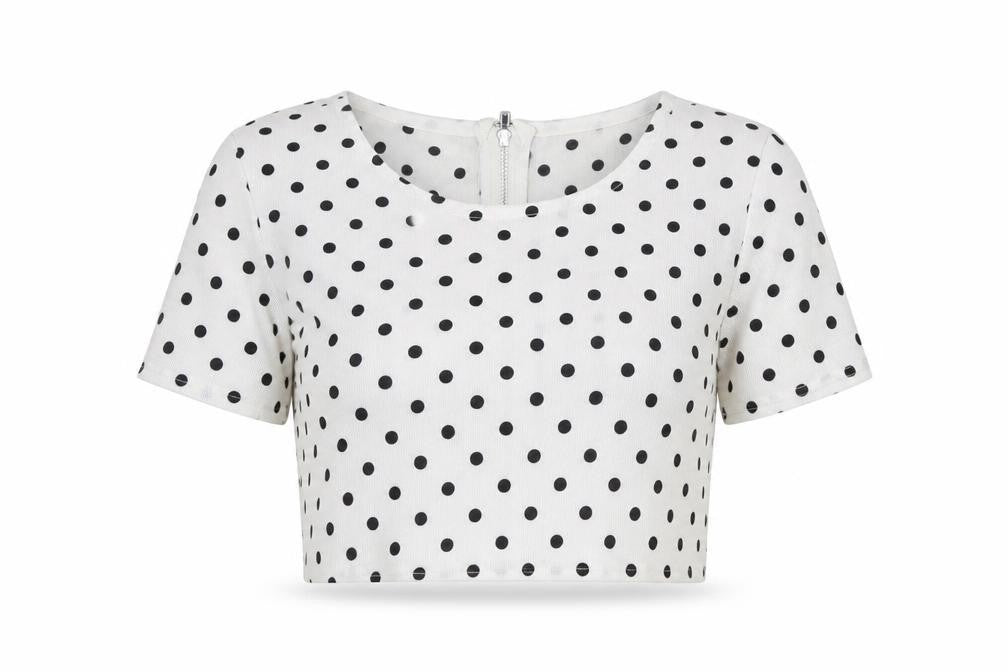 Womens UK Size 8 Missguided White Cropped Blouse
