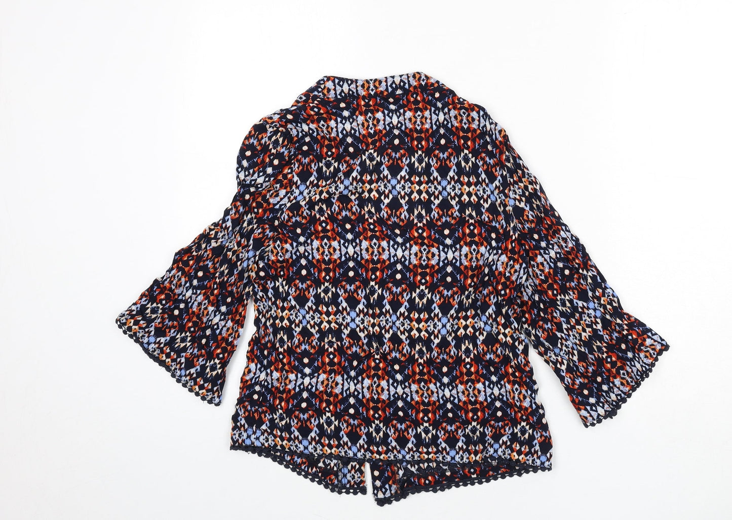 Womens UK Size 6 New Look Multicoloured Kimono Blouse
