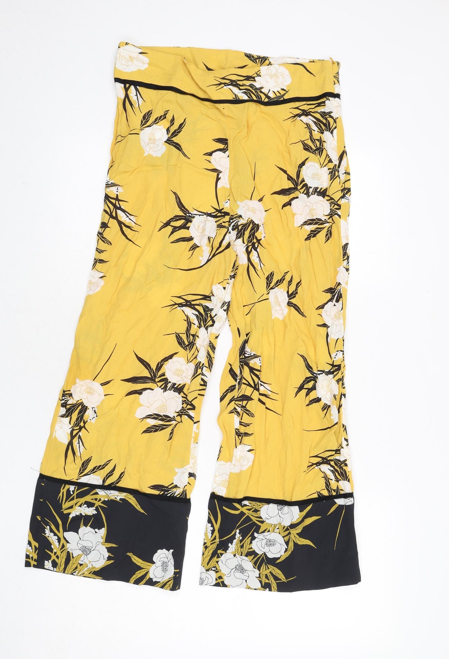 Womens UK Size 10 Miss Selfridge Regular Fit  Yellow Trousers