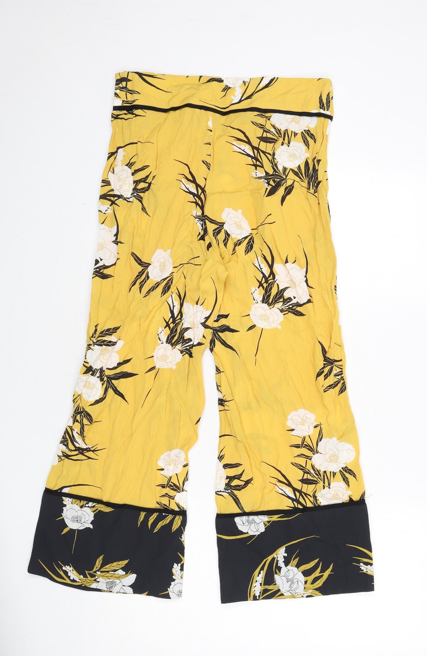 Womens UK Size 10 Miss Selfridge Regular Fit  Yellow Trousers