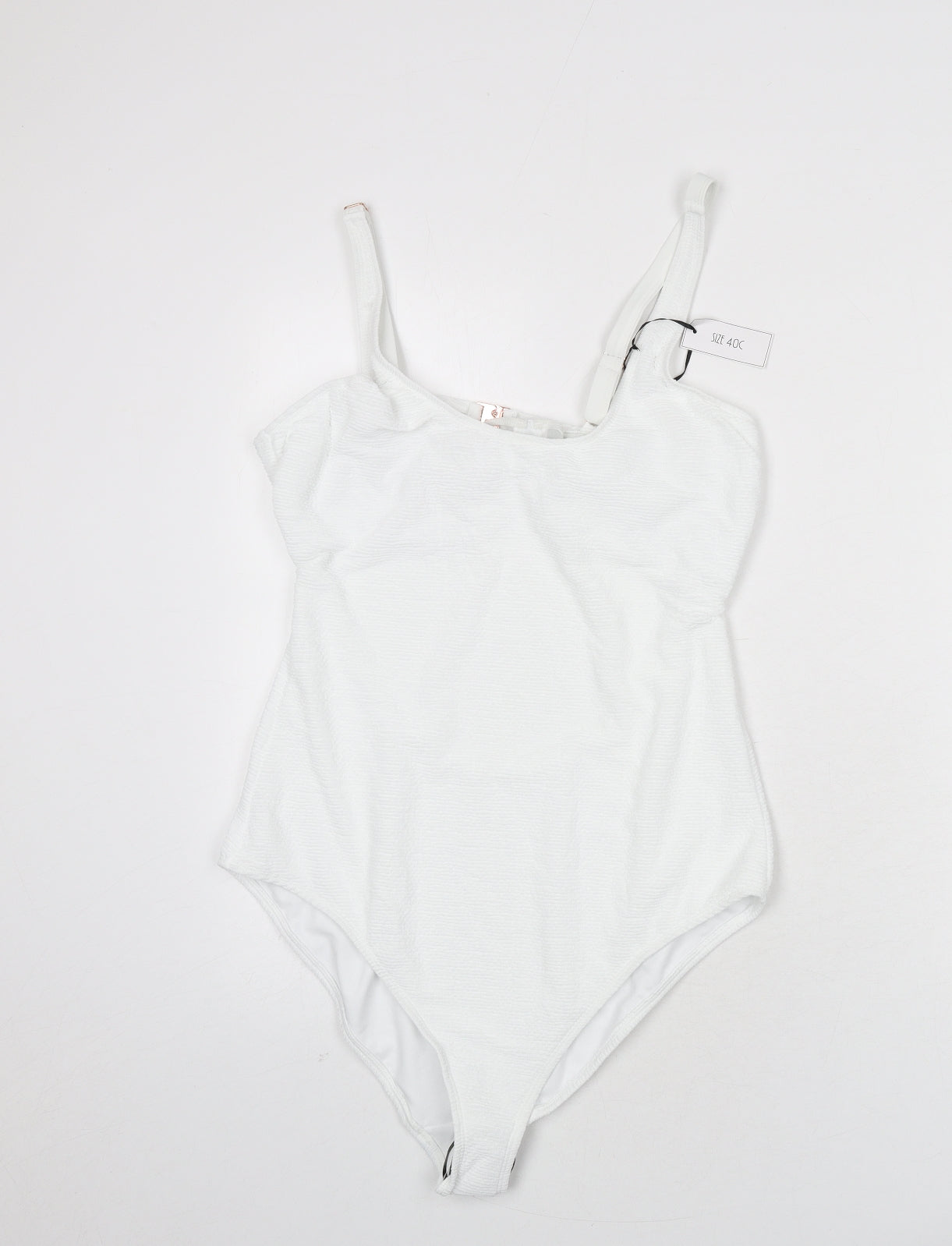 Ivory Rose Womens White Polyester One Piece Size L