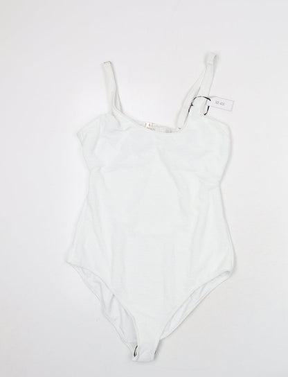 Ivory Rose Womens White Polyester One Piece Size L