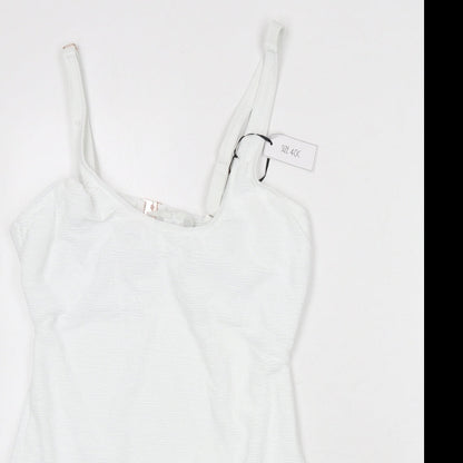 Ivory Rose Womens White Polyester One Piece Size L