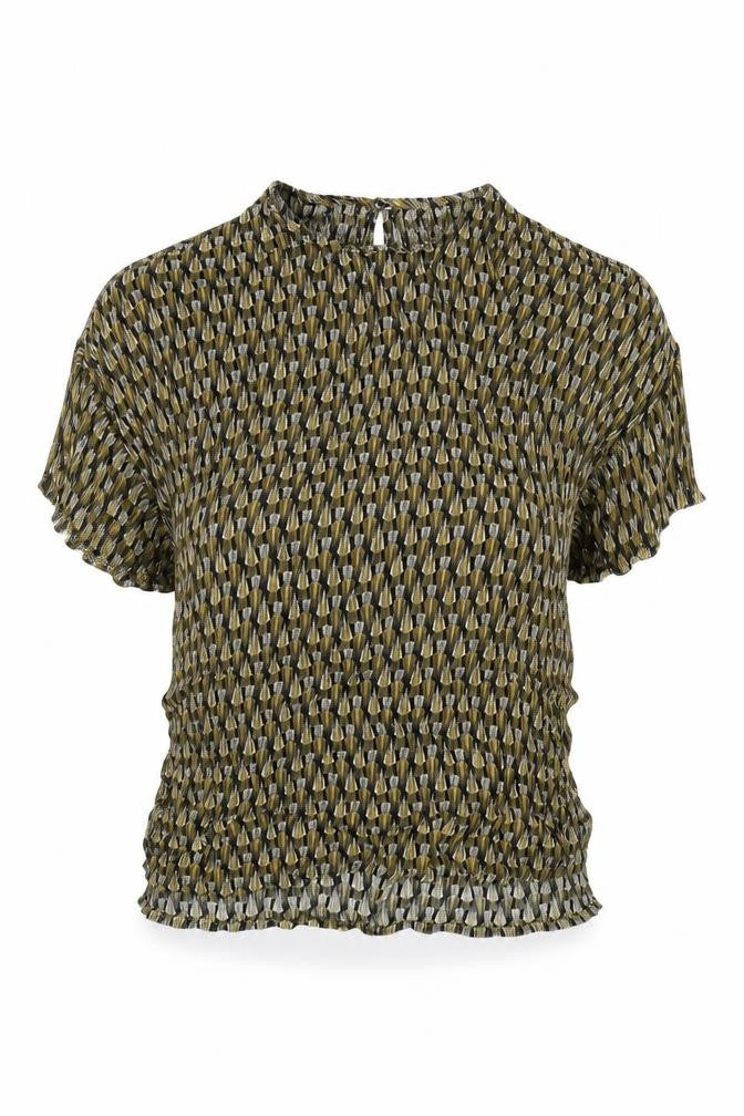 Womens UK Size 8 H&M Multicoloured Cropped Blouse