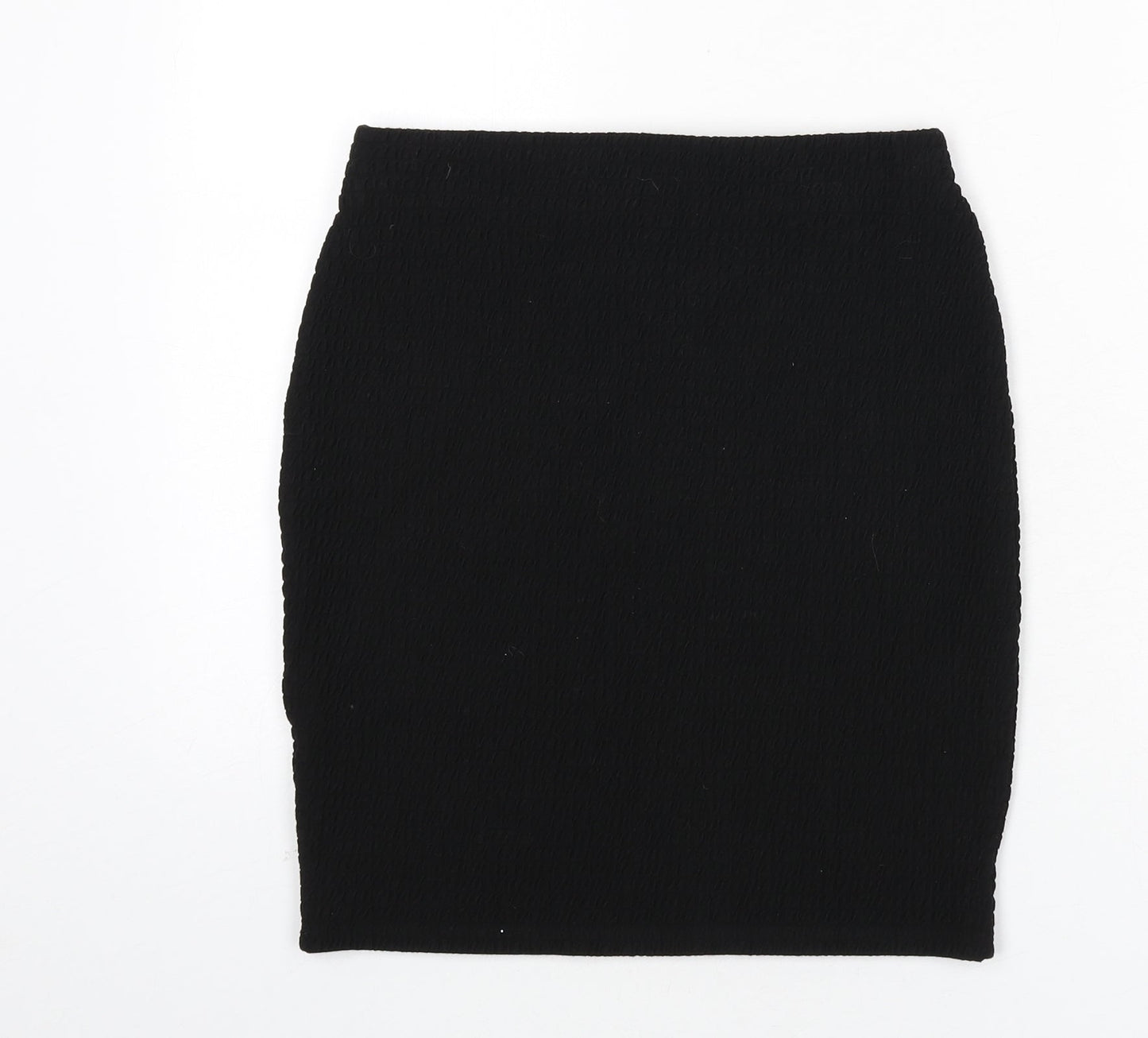 Marks and Spencer Womens Black Polyester Bandage Skirt Size 8