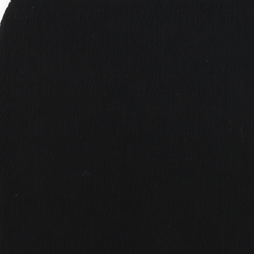 Marks and Spencer Womens Black Polyester Bandage Skirt Size 8