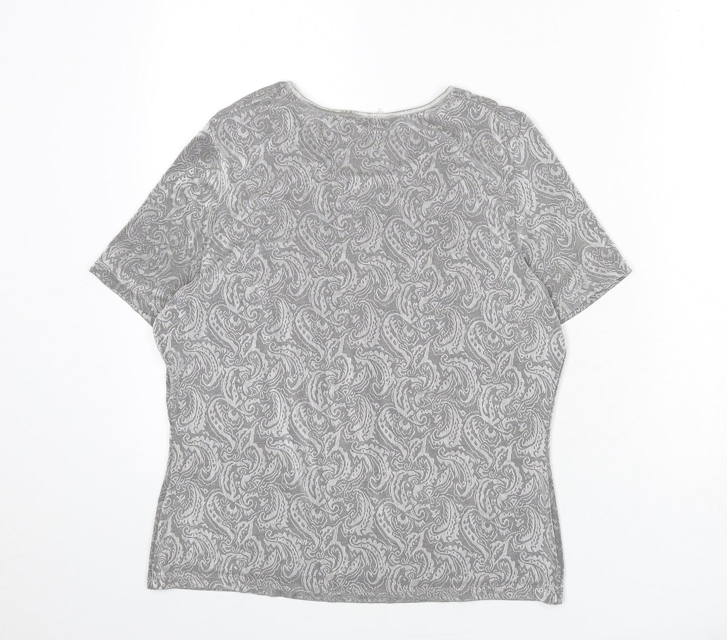 Womens UK Size 14 St Michael Grey Basic T-Shirt