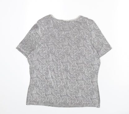 Womens UK Size 14 St Michael Grey Basic T-Shirt