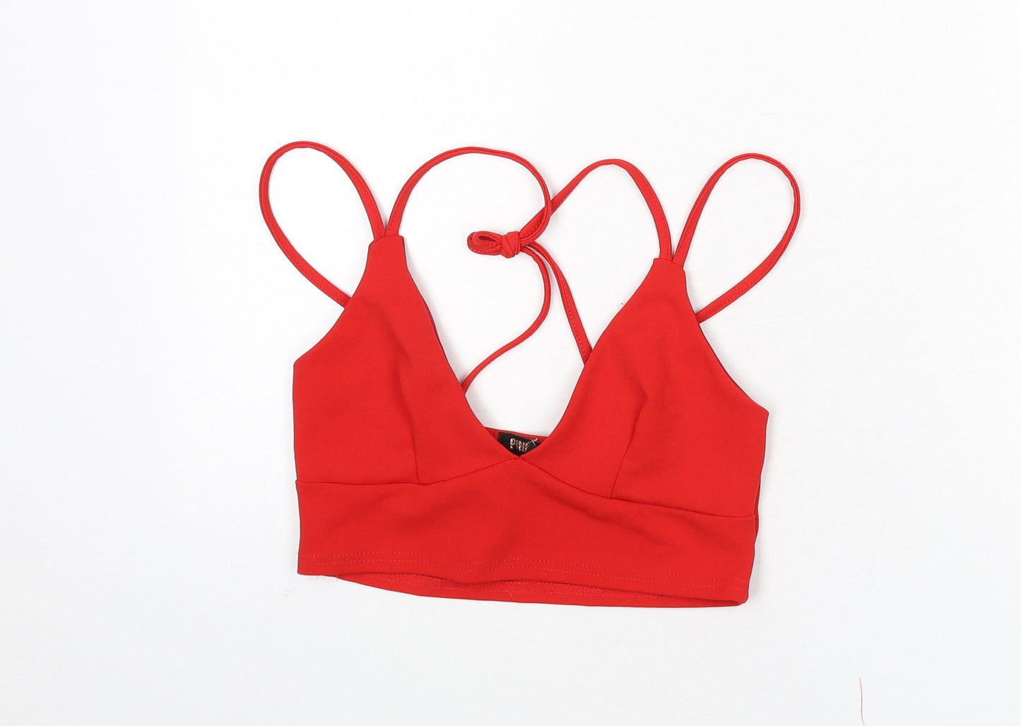 Womens UK Size M Pink Vanilla Red Camisole Tank
