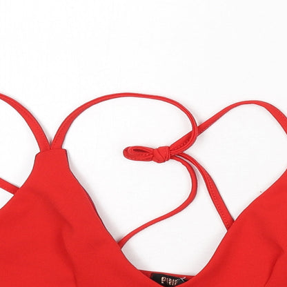Womens UK Size M Pink Vanilla Red Camisole Tank