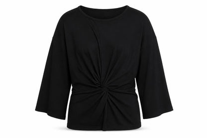 Womens UK Size 10 river is Black Basic Blouse