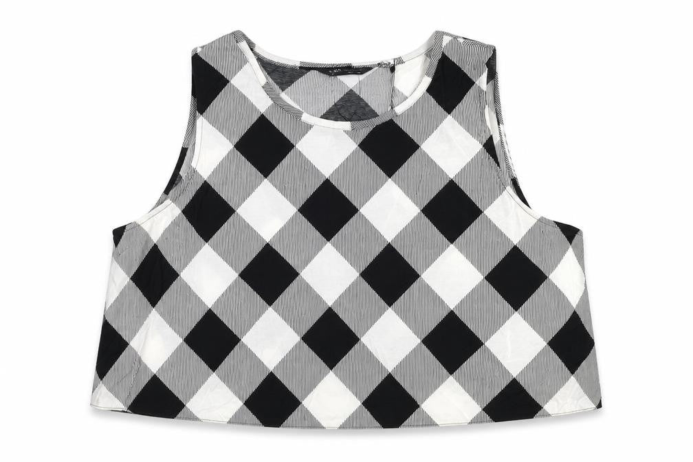 Womens UK Size 22 Marks and Spencer Black Cropped Tank