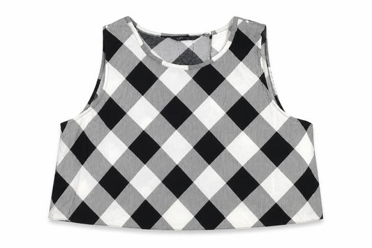 Womens UK Size 22 Marks and Spencer Black Cropped Tank