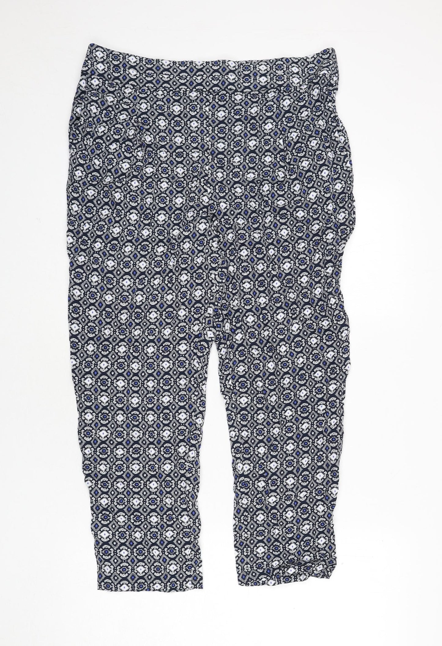 Womens UK Size 16 marks Regular Fit  Blue Trousers