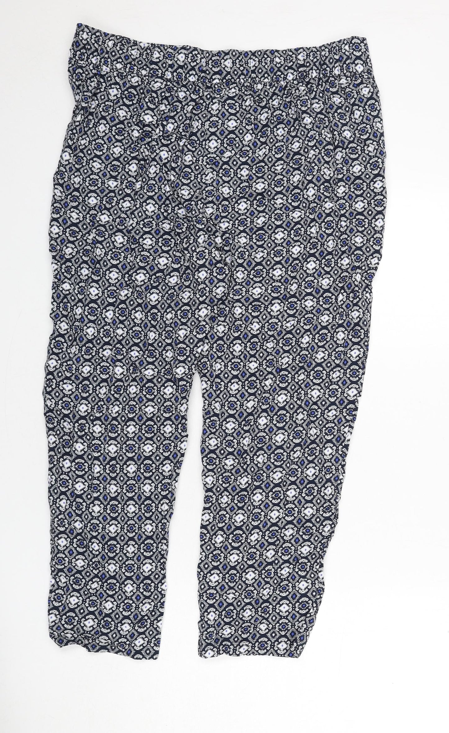 Womens UK Size 16 marks Regular Fit  Blue Trousers