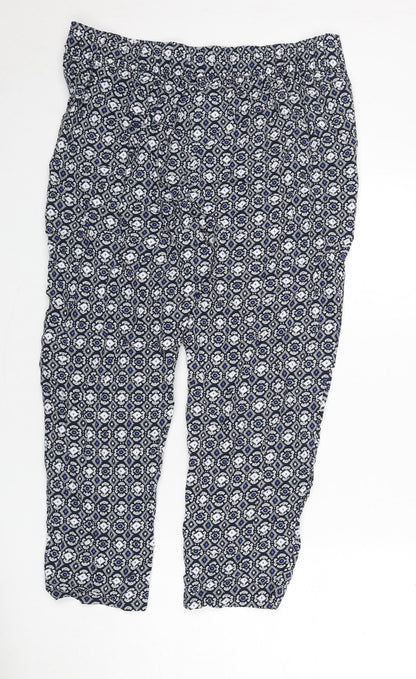 Womens UK Size 16 marks Regular Fit  Blue Trousers