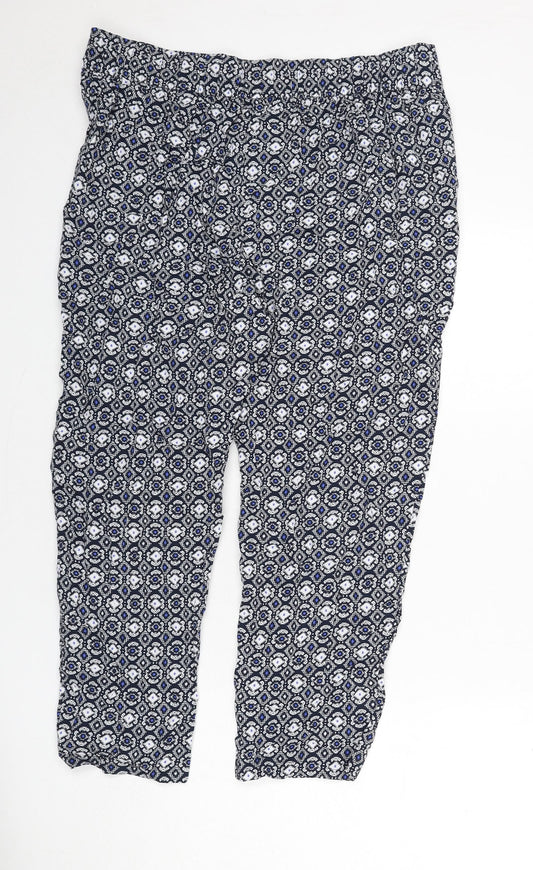 Womens UK Size 16 marks Regular Fit  Blue Trousers