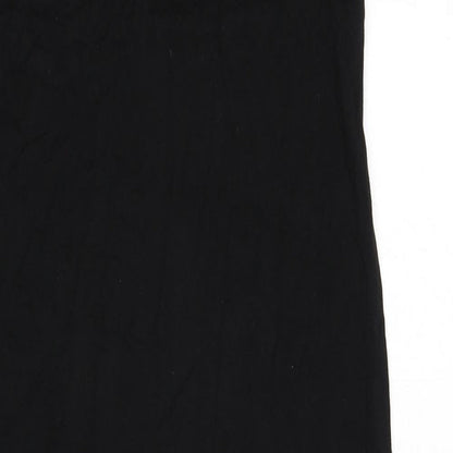 H&M Womens Black Viscose Bodycon Size XS Scoop Neck Pullover