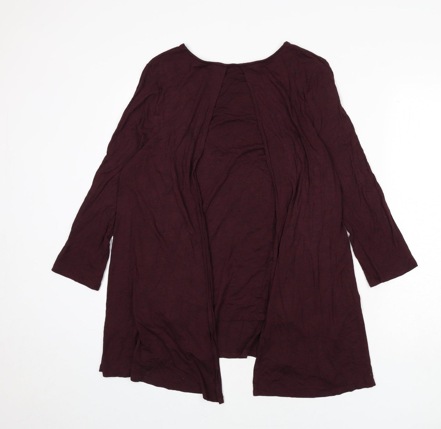 Womens UK Size 14 Principles Red Basic T-Shirt