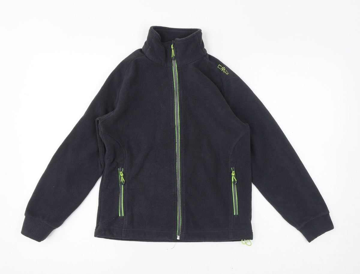 Additional front view of CMP boys’ grey jacket, size 10-11, years zip