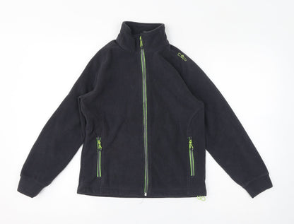 Additional front view of CMP boys’ grey jacket, size 10-11, years zip