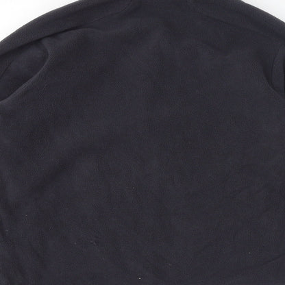 Brand and care label for CMP boys’ grey jacket, size 10-11, years zip